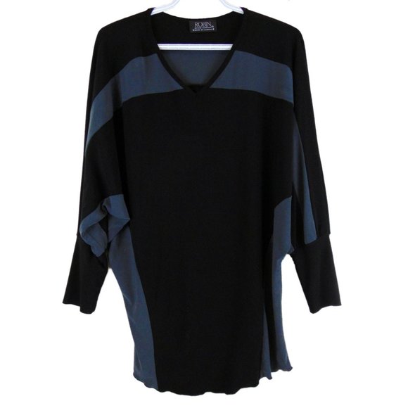 ROBIN Artizan Signature Gray - Black Tunic - Picture 3 of 5